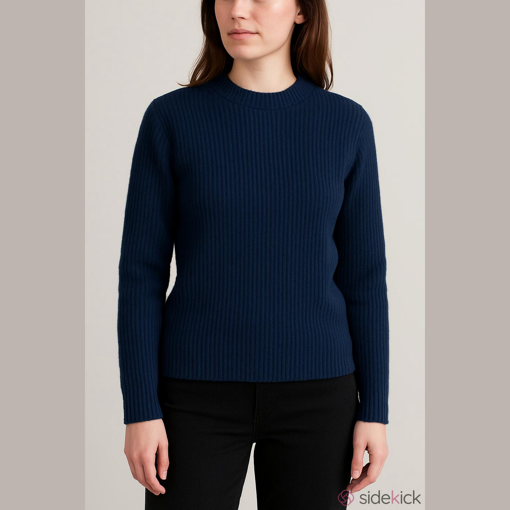 Levi's Navy Blue Ribbed Crew Neck Sweater XS